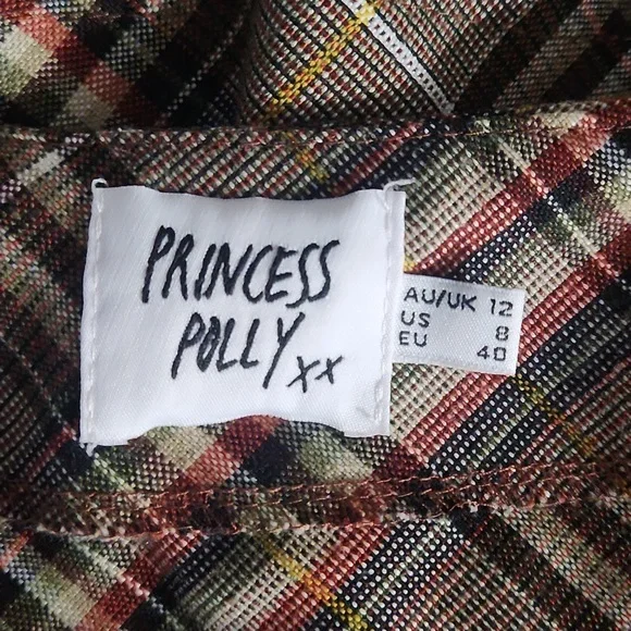 Princess Polly Mini Skirt Sz 8 - Picture 3 of 8